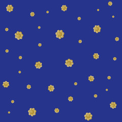 Seamless golden dots pattern print design