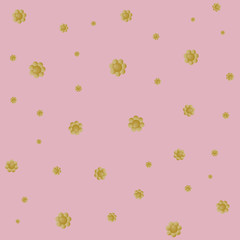 Seamless golden dots pattern print design