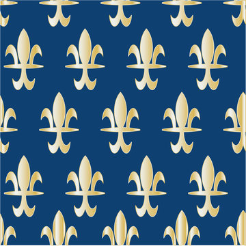 Lile de fleur seamless pattern print background design
