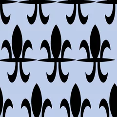 Muurstickers Lile de fleur seamless pattern print background design © Doeke