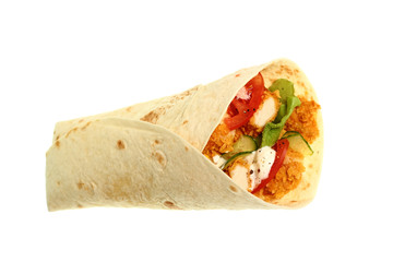 Tortilla with Chicken Nuggets