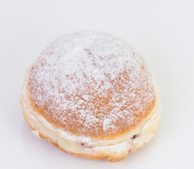 Silvester Luftschlangen Dekoration mit Berliner Pfannkuchen zur Silvesterfeier 