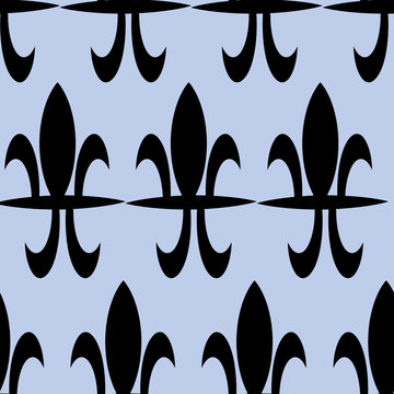 Lile de fleur seamless pattern print background design