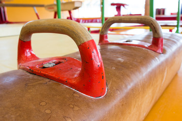 Gymnastic equipment in a gymnastic center in the Faroe Islads 