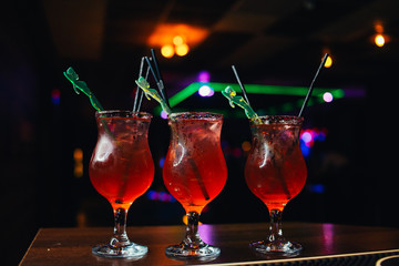 cocktail on a black background