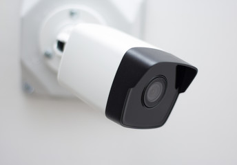 cctv camera video security on white background.