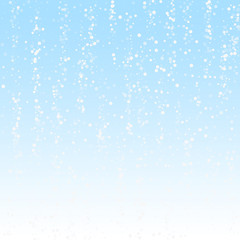 Random white dots Christmas background. Subtle fly