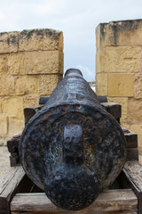 World war 2 weapons in a fort in Malta