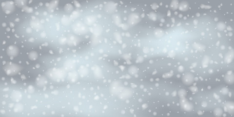 Snowflakes, snowfall.