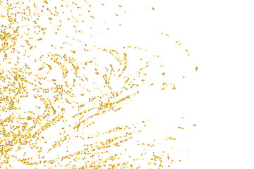 Golden glitter confetti