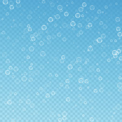 Soap bubbles abstract background. Blowing bubbles 