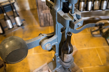 Win production in a winery in Malta