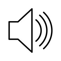 Speaker Vector Icon White Background