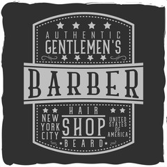 Vintage label design with lettering composition on dark background. T-shirt design.