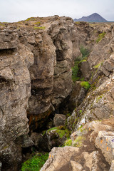 Crevice, Grjótagjá cave, Iceland