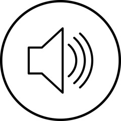 Speaker Vector Icon White Background