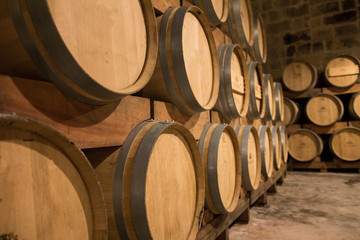 Win production in a winery in Malta