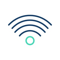 Wifi Signals Vector Icon White Background