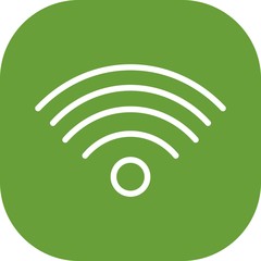 Wifi Signals Vector Icon White Background
