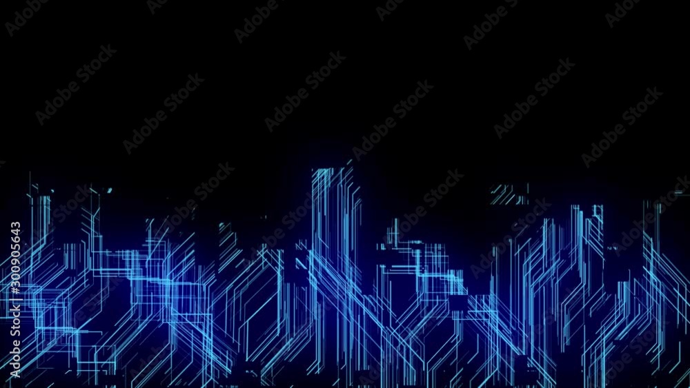 Poster abstract blue light circuit background technology.circuit board technology motion. technology backgr