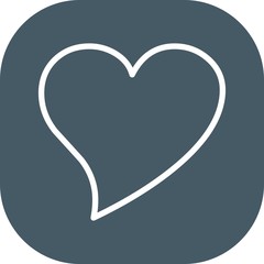 Heart Vector Icon White Background
