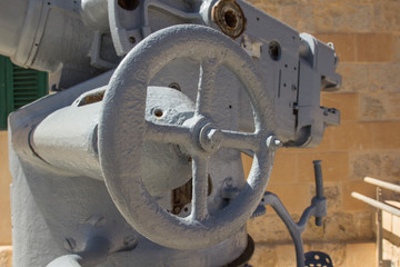 World war 2 weapons in a fort in Malta