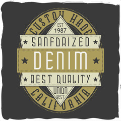 Vintage label design.