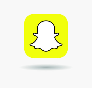  Snapchat Editorial Realistic Logo Vector