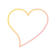 Heart Vector Icon White Background
