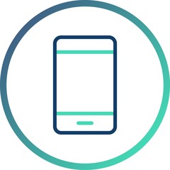 Mobile Vector Icon White Background