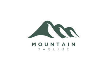 Illustration Vector Graphic of Mountain. Logo Perfect for Adventure, Travel, Climbing, Exploration, Camping, Tourism, etc.