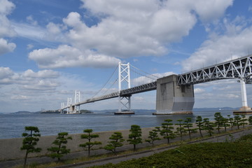 青空の中の瀬戸大橋