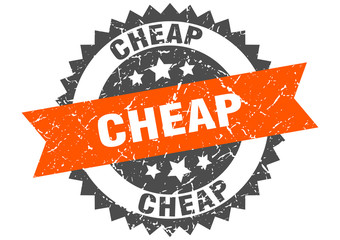 cheap grunge stamp with orange band. cheap