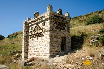 Birdhouse, traditional building of the Greek island of Tinos