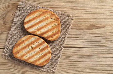 Grilled toasted bread
