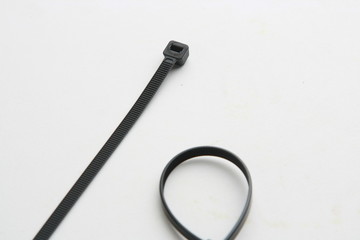 plastic clamp in color background