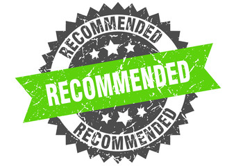 recommended grunge stamp with green band. recommended