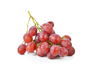 red grape isolated on white background