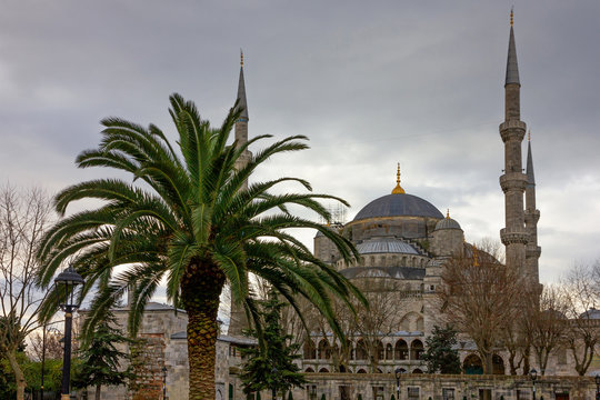 Sultanahmet (Blue mosque) architecture, Istanbul, Turkey.