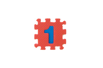 Obraz premium Colorful rubber puzzle