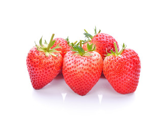 strawberry on white background
