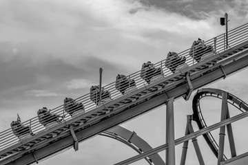 People having fun amazing rollercoaster 2.
