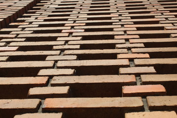 brick wall and wooden floor