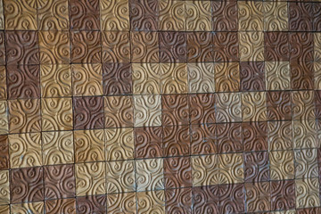 Brick wall pattern.
