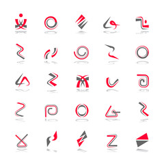 Design elements set. Abstract icons.