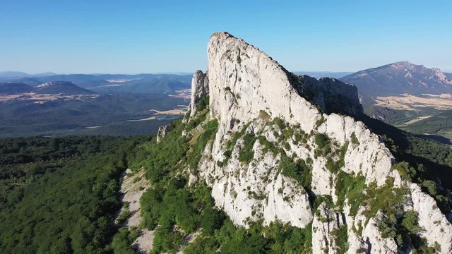 Mount Leon Dormido, Microreserva Mariposa Apolo, Lapoblacion, Merindad de Estella, Navarra, Spain, Europe
