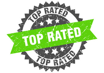 top rated grunge stamp with green band. top rated