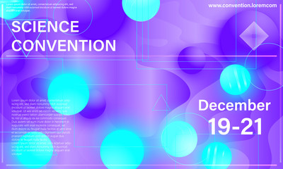 Conference design template. Business background.