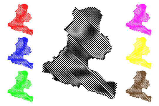 Chimbu Province (Independent State of Papua New Guinea, PNG, Provinces of Papua New Guinea) map vector illustration, scribble sketch Simbu map....