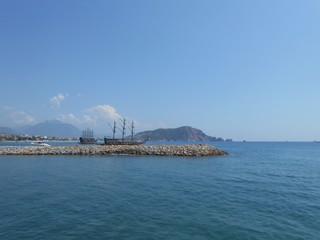 Fototapeta premium view of the sea